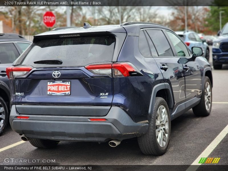 Blue Flame / Black 2020 Toyota RAV4 XLE Premium AWD