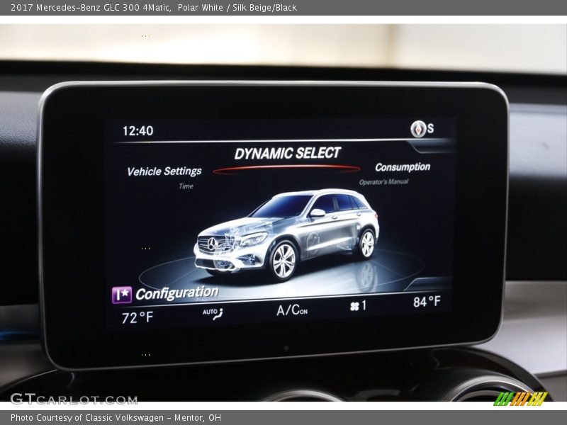 Polar White / Silk Beige/Black 2017 Mercedes-Benz GLC 300 4Matic