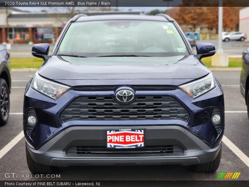 Blue Flame / Black 2020 Toyota RAV4 XLE Premium AWD