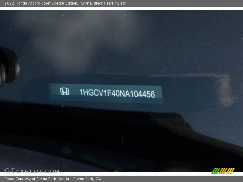Crystal Black Pearl / Black 2022 Honda Accord Sport Special Edition
