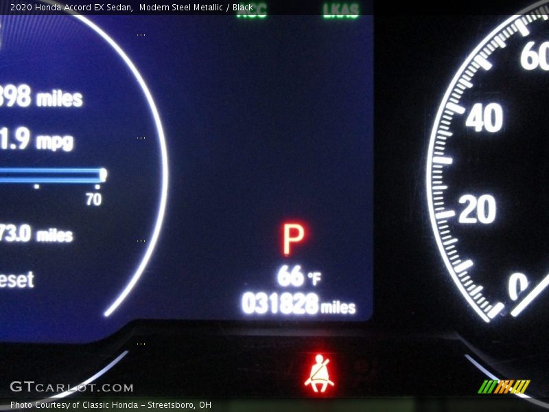 Modern Steel Metallic / Black 2020 Honda Accord EX Sedan