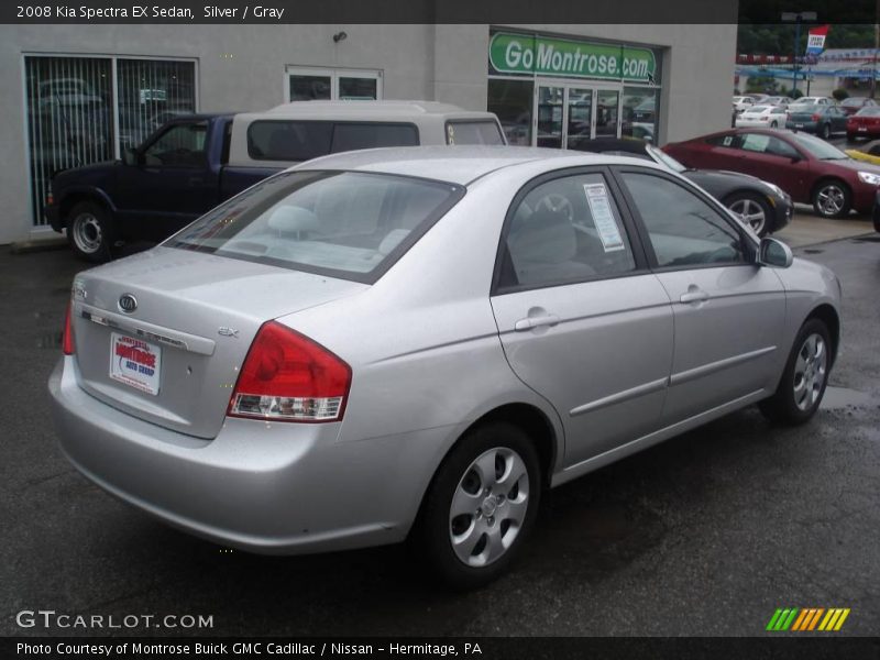 Silver / Gray 2008 Kia Spectra EX Sedan
