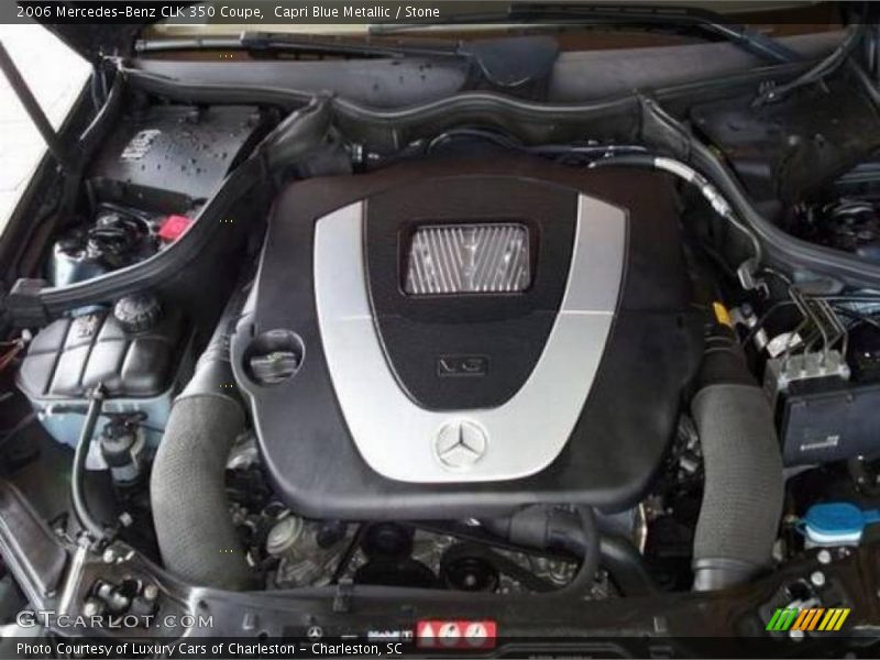 Capri Blue Metallic / Stone 2006 Mercedes-Benz CLK 350 Coupe