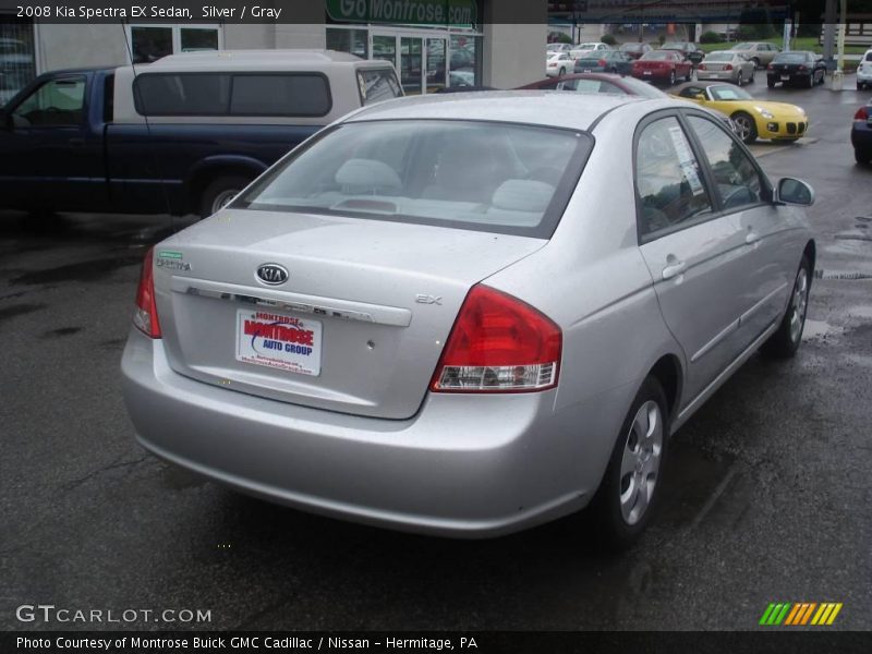 Silver / Gray 2008 Kia Spectra EX Sedan