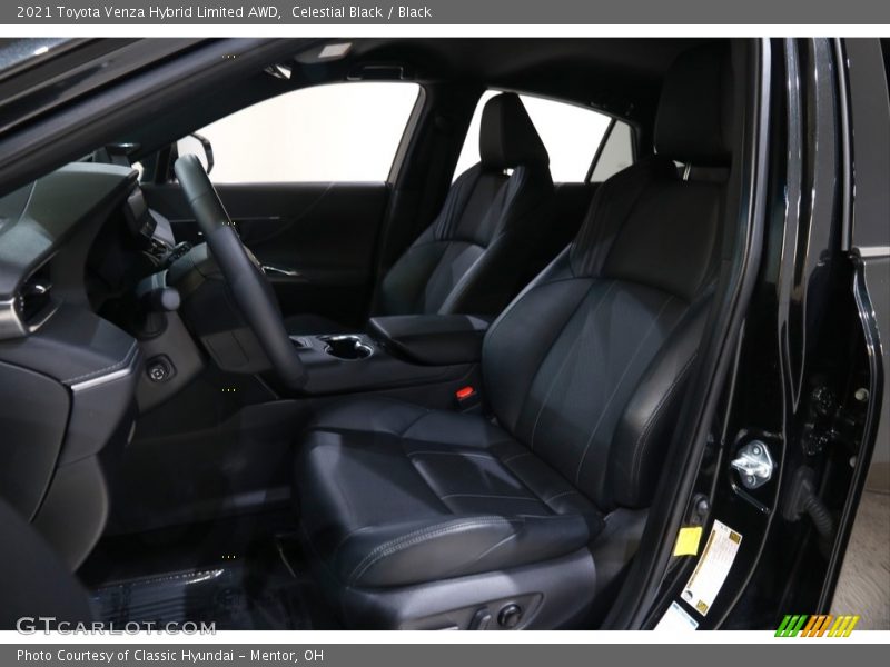Front Seat of 2021 Venza Hybrid Limited AWD
