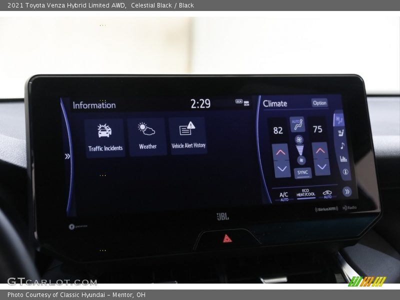 Celestial Black / Black 2021 Toyota Venza Hybrid Limited AWD