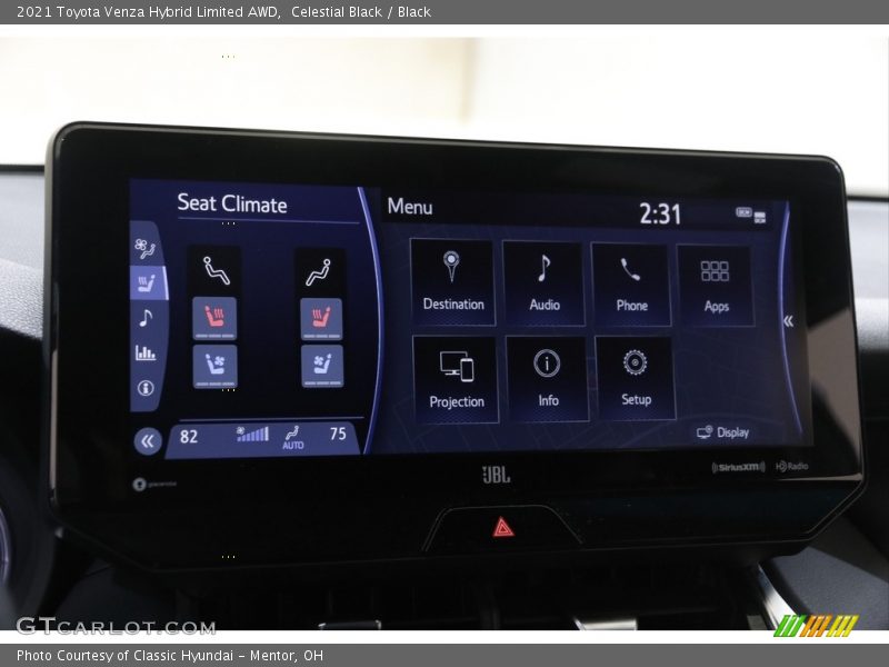 Celestial Black / Black 2021 Toyota Venza Hybrid Limited AWD
