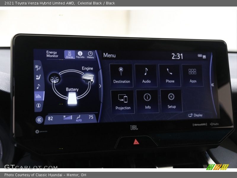 Celestial Black / Black 2021 Toyota Venza Hybrid Limited AWD