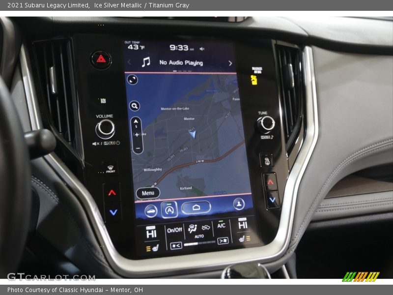 Navigation of 2021 Legacy Limited