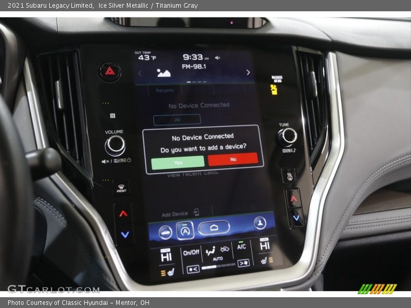 Controls of 2021 Legacy Limited