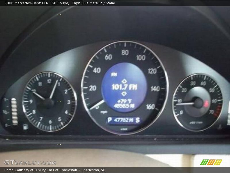 Capri Blue Metallic / Stone 2006 Mercedes-Benz CLK 350 Coupe