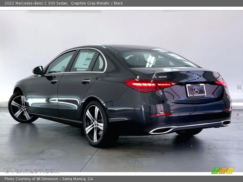 Graphite Gray Metallic / Black 2022 Mercedes-Benz C 300 Sedan