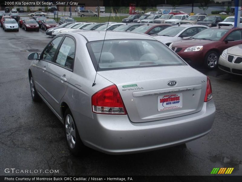 Silver / Gray 2008 Kia Spectra EX Sedan