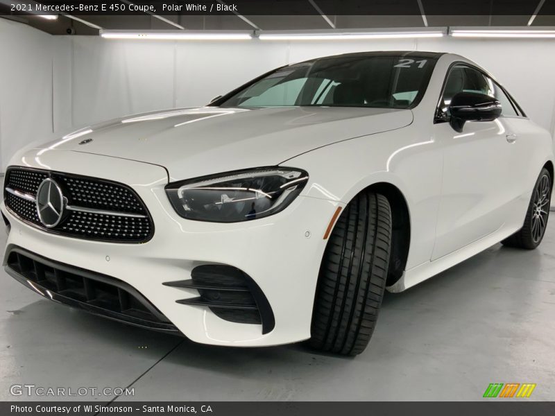 Polar White / Black 2021 Mercedes-Benz E 450 Coupe