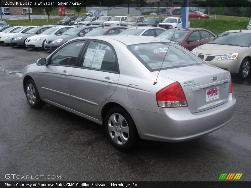 Silver / Gray 2008 Kia Spectra EX Sedan