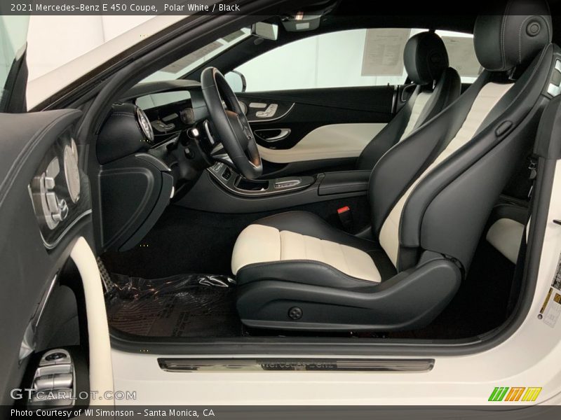 Polar White / Black 2021 Mercedes-Benz E 450 Coupe