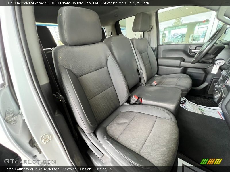 Silver Ice Metallic / Jet Black 2019 Chevrolet Silverado 1500 Custom Double Cab 4WD