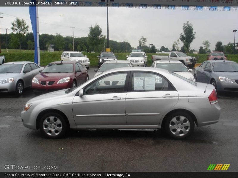Silver / Gray 2008 Kia Spectra EX Sedan