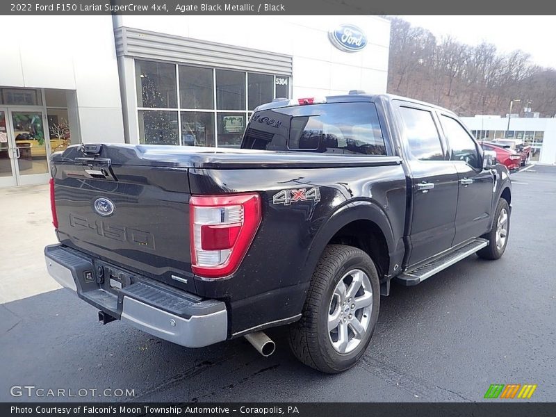 Agate Black Metallic / Black 2022 Ford F150 Lariat SuperCrew 4x4