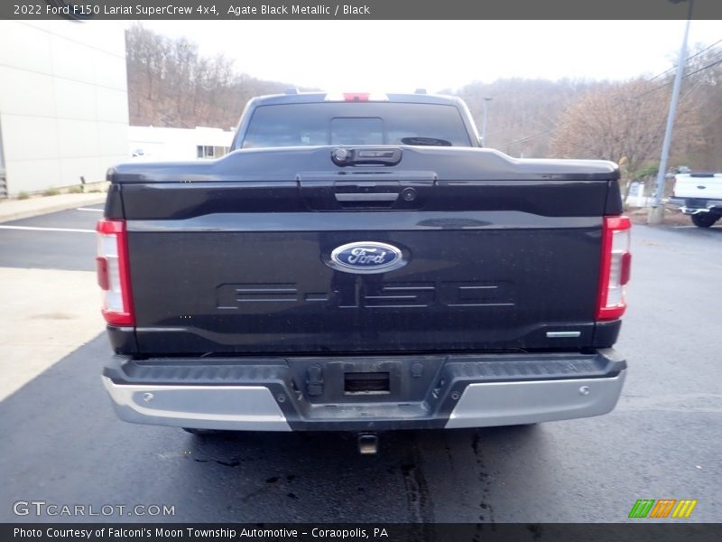 Agate Black Metallic / Black 2022 Ford F150 Lariat SuperCrew 4x4