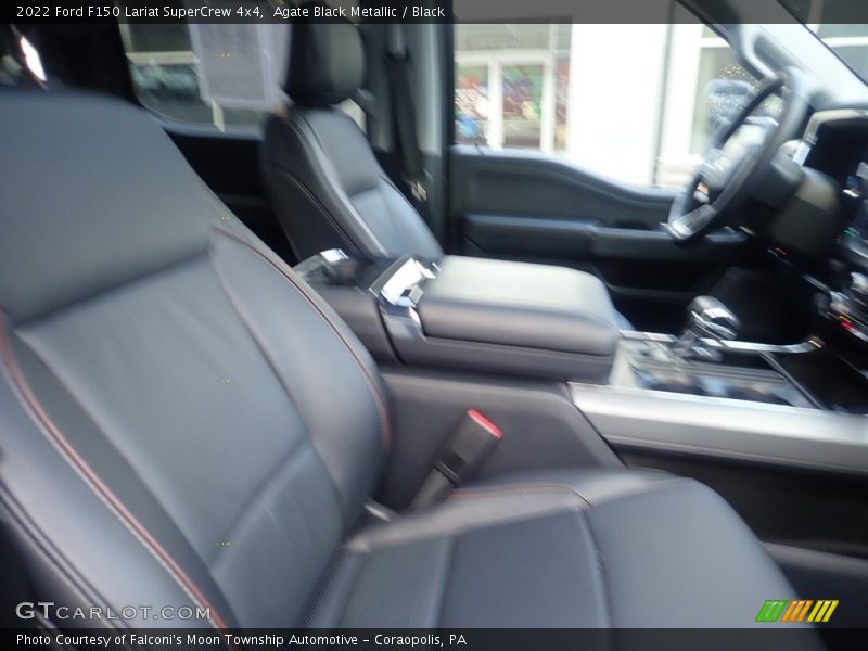 Agate Black Metallic / Black 2022 Ford F150 Lariat SuperCrew 4x4