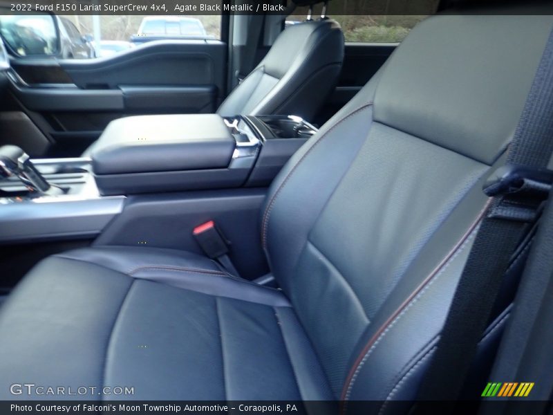 Agate Black Metallic / Black 2022 Ford F150 Lariat SuperCrew 4x4