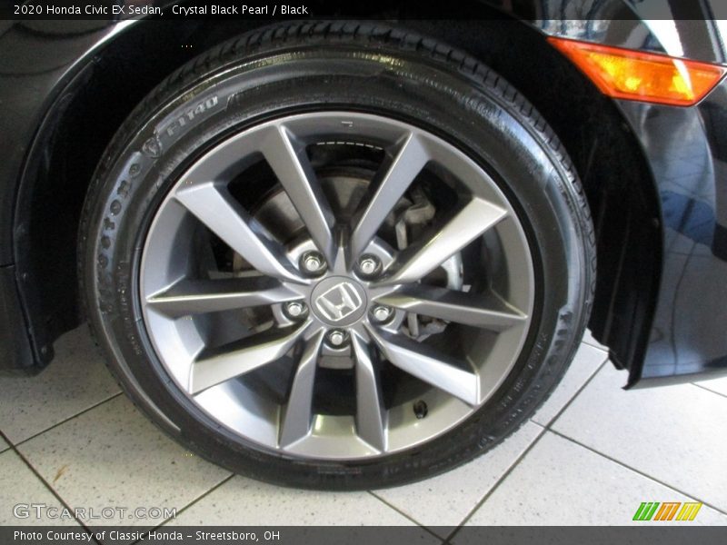 Crystal Black Pearl / Black 2020 Honda Civic EX Sedan