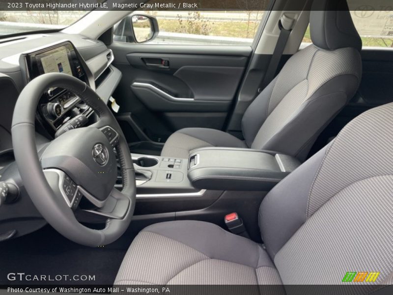 Magnetic Gray Metallic / Black 2023 Toyota Highlander Hybrid LE