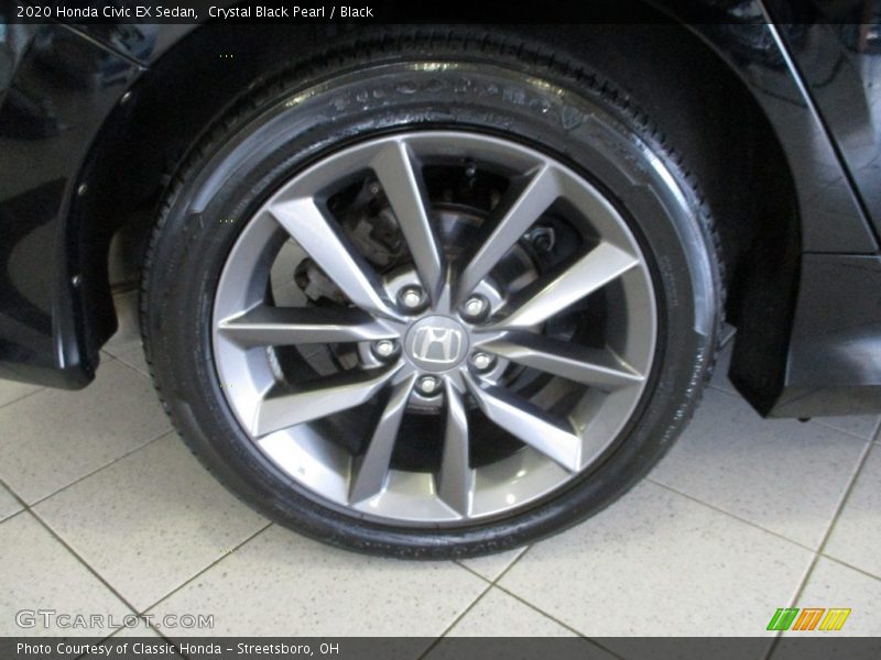 Crystal Black Pearl / Black 2020 Honda Civic EX Sedan