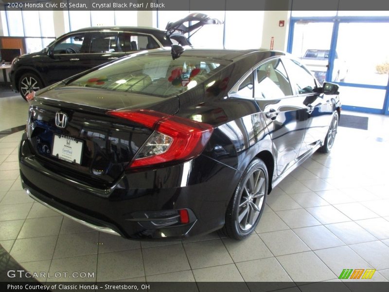 Crystal Black Pearl / Black 2020 Honda Civic EX Sedan