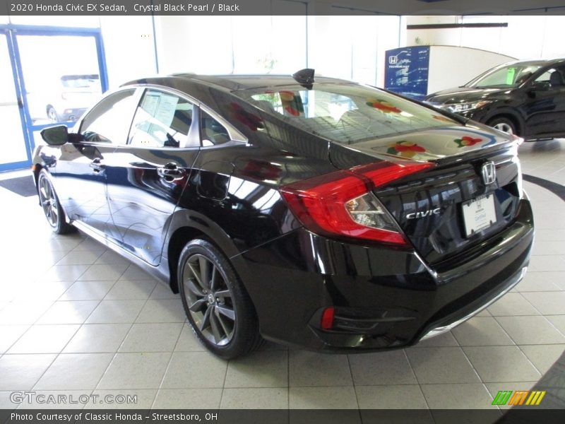 Crystal Black Pearl / Black 2020 Honda Civic EX Sedan