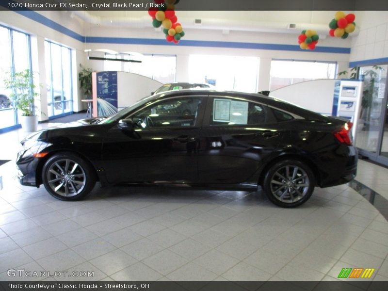 Crystal Black Pearl / Black 2020 Honda Civic EX Sedan