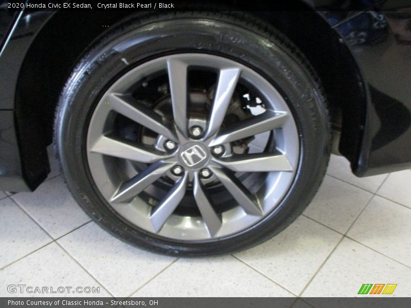 Crystal Black Pearl / Black 2020 Honda Civic EX Sedan