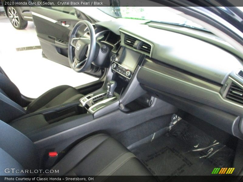 Crystal Black Pearl / Black 2020 Honda Civic EX Sedan
