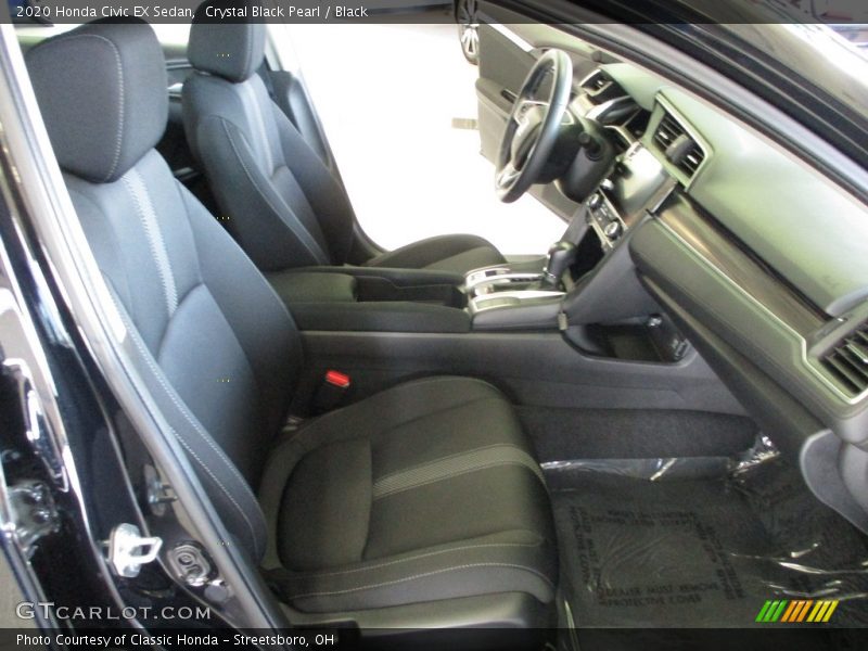 Crystal Black Pearl / Black 2020 Honda Civic EX Sedan