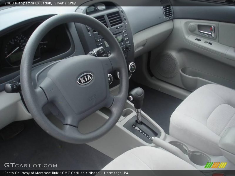 Silver / Gray 2008 Kia Spectra EX Sedan