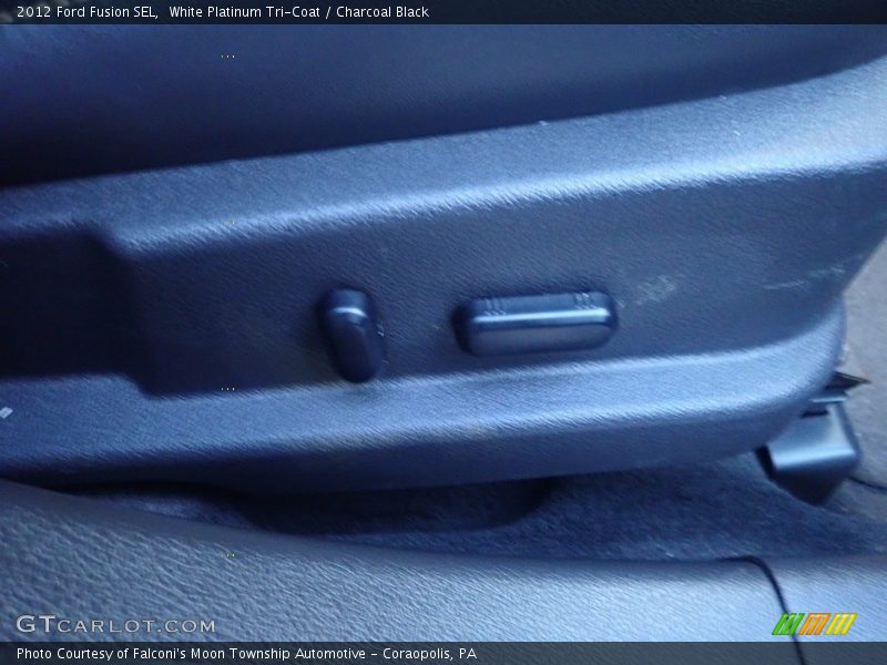 White Platinum Tri-Coat / Charcoal Black 2012 Ford Fusion SEL
