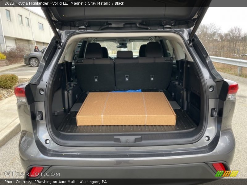 Magnetic Gray Metallic / Black 2023 Toyota Highlander Hybrid LE