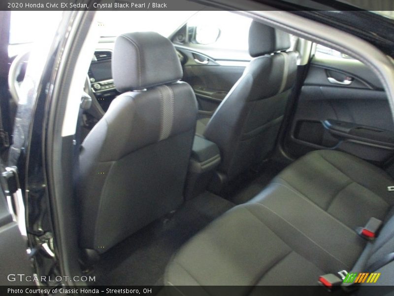 Crystal Black Pearl / Black 2020 Honda Civic EX Sedan