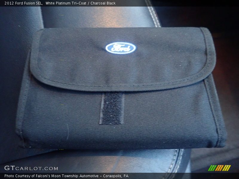 White Platinum Tri-Coat / Charcoal Black 2012 Ford Fusion SEL