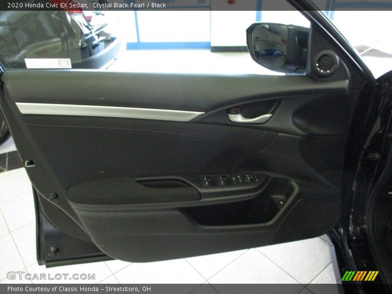 Crystal Black Pearl / Black 2020 Honda Civic EX Sedan
