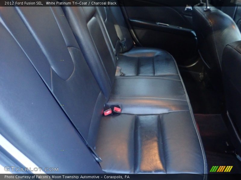 White Platinum Tri-Coat / Charcoal Black 2012 Ford Fusion SEL