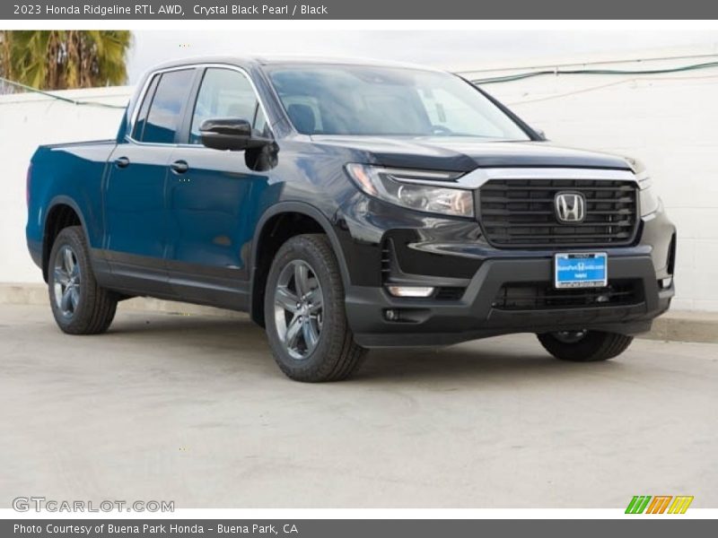 Crystal Black Pearl / Black 2023 Honda Ridgeline RTL AWD