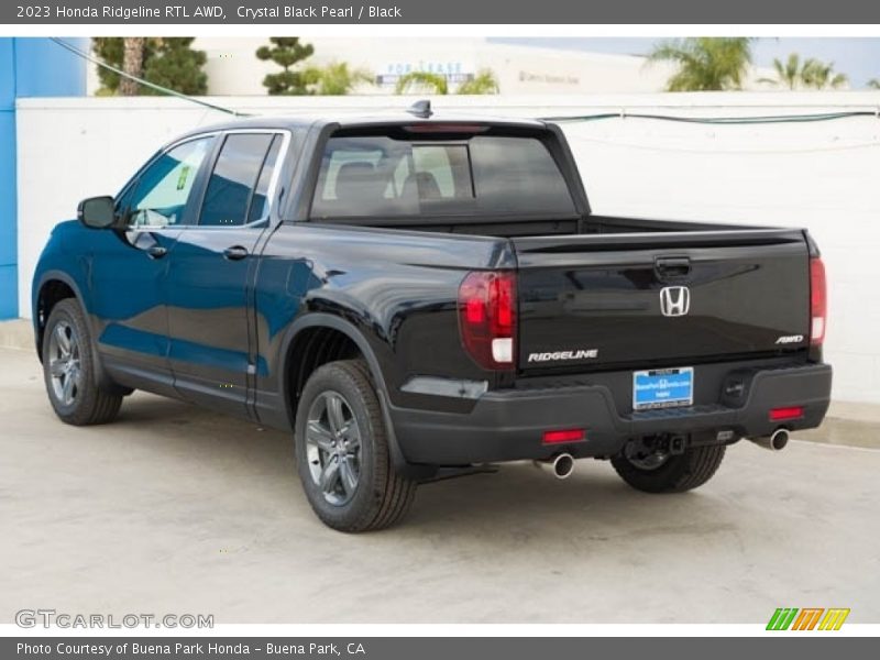 Crystal Black Pearl / Black 2023 Honda Ridgeline RTL AWD
