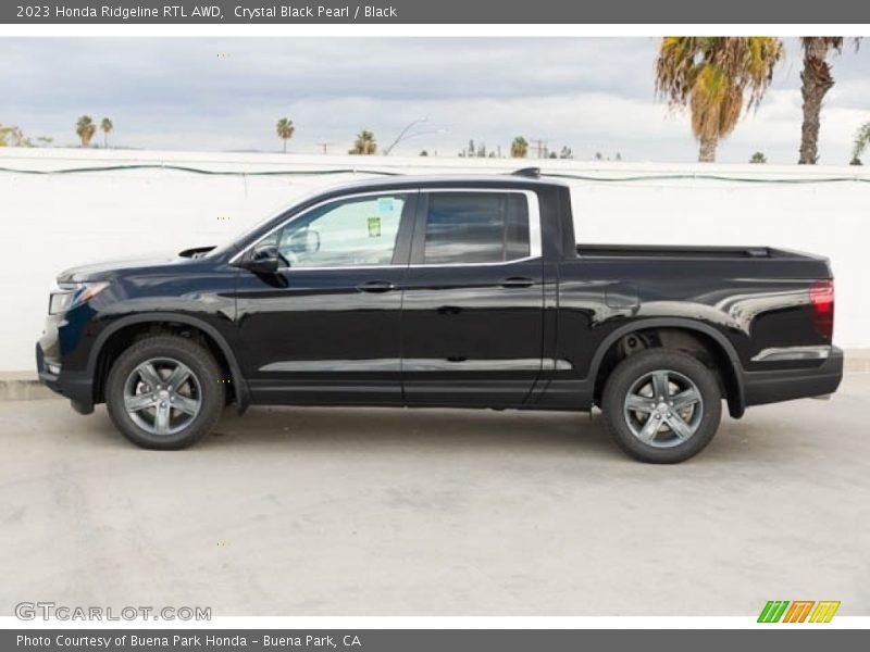 Crystal Black Pearl / Black 2023 Honda Ridgeline RTL AWD