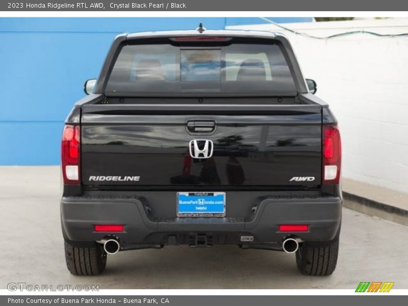 Crystal Black Pearl / Black 2023 Honda Ridgeline RTL AWD