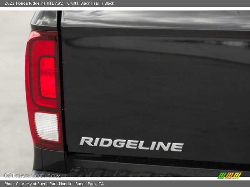Crystal Black Pearl / Black 2023 Honda Ridgeline RTL AWD