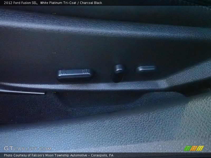 White Platinum Tri-Coat / Charcoal Black 2012 Ford Fusion SEL
