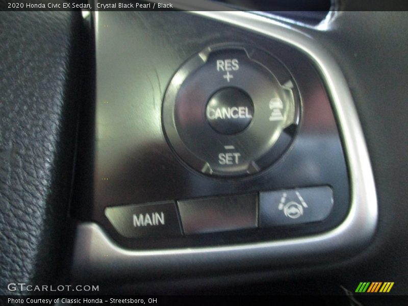 Crystal Black Pearl / Black 2020 Honda Civic EX Sedan