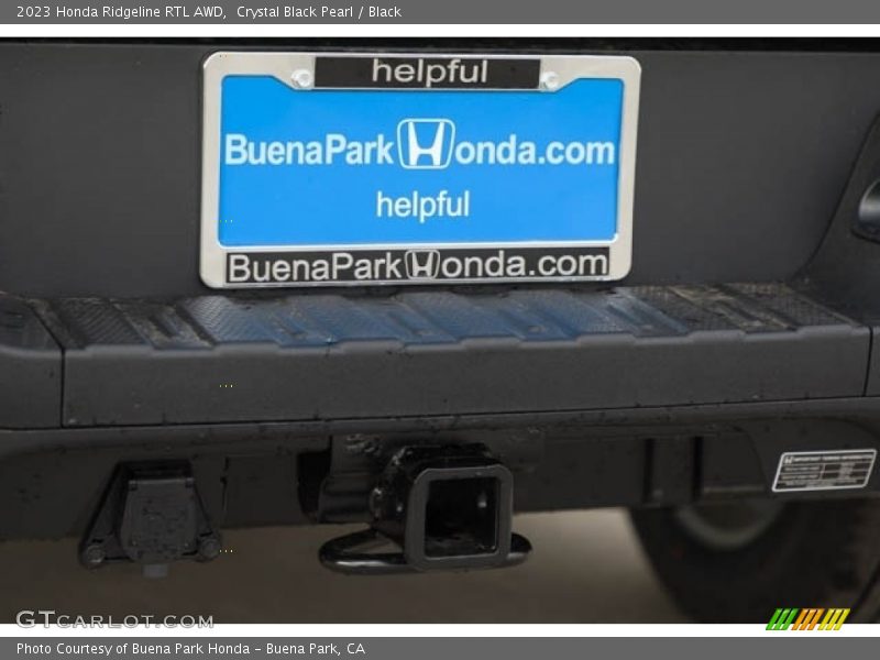 Crystal Black Pearl / Black 2023 Honda Ridgeline RTL AWD